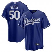 Cheap Men's Los Angeles Dodgers #50 Mookie Betts Royal Limited Stitched Baseball Jersey