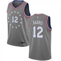 Wholesale Cheap 76ers #12 Tobias Harris Gray Basketball Swingman City Edition 2018-19 Jersey