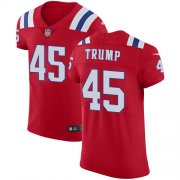 Wholesale Cheap Nike Patriots #45 Donald Trump Red Alternate Men's Stitched NFL Vapor Untouchable Elite Jersey