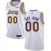 Cheap Men's Los Angeles Lakers Authentic White Association Edition Nike NBA Customized Jersey