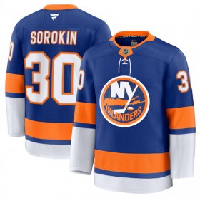 Men\'s New York Islanders #30 Ilya Sorokin Royal 2024-25 Home Stitched Hockey Jersey