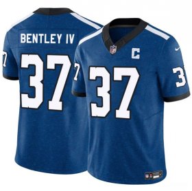 Men\'s Indianapolis Colts #37 Ulysses Bentley IV Blue 2025 F.U.S.E. Throwback Vapor Limited Football Stitched Jersey