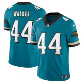 Men\'s Jacksonville Jaguars #44 Travon Walker Teal 2024 F.U.S.E. Prowler Throwback Vapor Limited Football Stitched Jersey