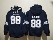 Men's Dallas Cowboys #88 CeeDee Lamb Navy Ageless Must-Have Lace-Up Pullover Hoodie Cheap