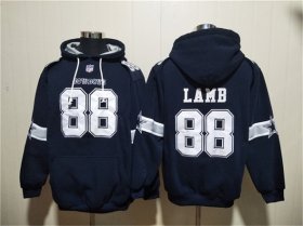 Men\'s Dallas Cowboys #88 CeeDee Lamb Navy Ageless Must-Have Lace-Up Pullover Hoodie Cheap