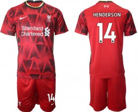 Wholesale Cheap Men 2021-2022 Club Liverpool home red 14 Nike Soccer Jersey