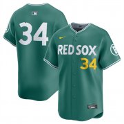 Cheap Men's Boston Red Sox #34 David Ortiz Green 2025 City Connect Limited Stitched Baseball Jersey