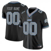 Men's Detroit Lions Customized Black 2025 F.U.S.E. 'Motor City Racing Edition' Vapor Limited Stitched Jersey Cheap Wholesale