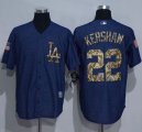 Wholesale Cheap Dodgers #22 Clayton Kershaw Denim Blue Salute to Service Stitched MLB Jersey