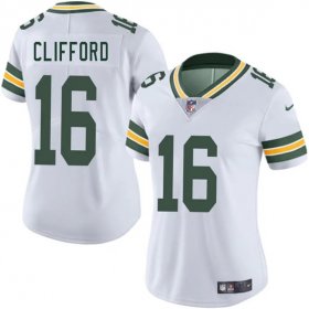 Women\'s Green Bay Packers #16 Sean Clifford White 2025 Vapor Untouchable Limited Football Stitched Jersey(Run Small) Cheap