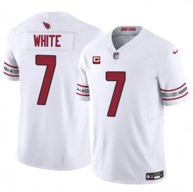 Cheap Men\'s Arizona Cardinals #7 Kyzir White White 2024 F.U.S.E. With 2-Star C Patch Vapor Untouchable Limited Football Stitched Jersey