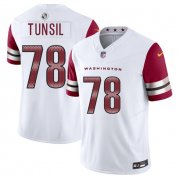 Cheap Men's Washington Commanders #78 Laremy Tunsil White 2025 F.U.S.E. Vapor Limited Football Stitched Jersey