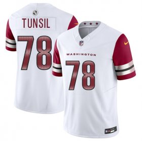 Cheap Men\'s Washington Commanders #78 Laremy Tunsil White 2025 F.U.S.E. Vapor Limited Football Stitched Jersey