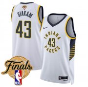 Men's Indiana Pacers #43 Pascal Siakam White 2025 Finals Association Edition Stitched Basketball Jersey Cheap