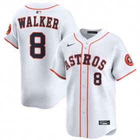 Men\'s Houston Astros #8 Christian Walker White 2025 Home Limited Stitched Baseball Jersey