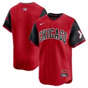 Cheap Men's Chicago White Sox Blank Red Black 2025 City Connect Limited Stitched Baseball Jersey