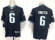 Men's Philadelphia Eagles #6 DeVonta Smith Black 2024 New Vapor Untouchable Limited Football Stitched Jersey Cheap Wholesale