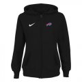 Wholesale Cheap Women's Buffalo Bills Stadium Rally Full Zip Hoodie Black