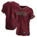 Wholesale Cheap Arizona Diamondbacks Men's Nike Crimson Authentic Alternate Team MLB Jersey
