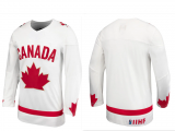 Cheap MEN'S TEAM CANADA ADULT WHITE BLANK HOCKEY JERSEY