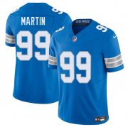 Cheap Men's Detroit Lions #99 Brodric Martin Blue 2025 F.U.S.E. Vapor Limited Football Stitched Jersey