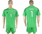 Wholesale Cheap Egypt #1 Hadari Green Goalkeeper Soccer Country Jersey