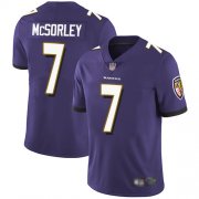Wholesale Cheap Nike Ravens #7 Trace McSorley Purple Team Color Men's Stitched NFL Vapor Untouchable Limited Jersey