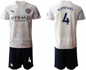 Wholesale Cheap Men 2020-2021 club Manchester City away 4 white Soccer Jerseys
