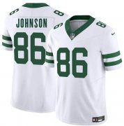 Cheap Men's New York Jets #86 Neal Johnson White 2025 F.U.S.E. Vapor Untouchable Limited Football Stitched Jersey