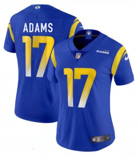 Women\'s Los Angeles Rams #17 Davante Adams Blue 2025 Vapor Untouchable Limited Football Stitched Jersey(Run Small) Cheap