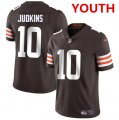 Youth Cleveland Browns #10 Quinshon Judkins Brown 2025 Vapor Limited Football Stitched Jersey Cheap