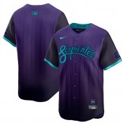 Cheap Men's Arizona Diamondbacks Blank Purple 2025 City Connect Limited Stitched Baseball Jersey