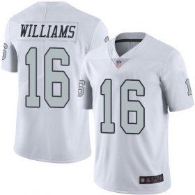 Wholesale Cheap Nike Raiders #16 Tyrell Williams White Youth Stitched NFL Limited Rush Jersey