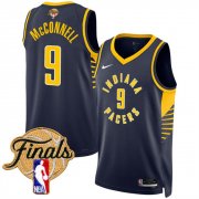 Men's Indiana Pacers #9 T.J. McConnell Navy 2025 Finals Icon Edition Stitched Basketball Jersey Cheap