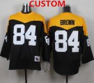 Cheap Men's Pittsburgh Steelers Custom Black 1967 Home Throwback NFL Jersey