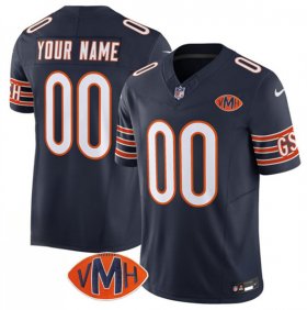 Men\'s Chicago Bears Active Player Custom Navy 2025 F.U.S.E. With VMH Patch Vapor Untouchable Limited Football Stitched Jersey Cheap Wholesale