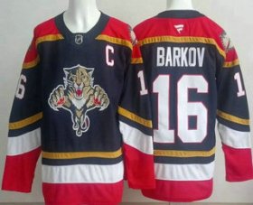 Cheap Men\'s Florida Panthers #16 Aleksander Barkov Navy Authentic Jersey