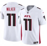 Cheap Men's Atlanta Falcons #11 Jalon Walker White 2025 Draft F.U.S.E. Vapor Untouchable Limited Football Stitched Jersey