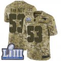 Wholesale Cheap Nike Patriots #53 Kyle Van Noy Camo Super Bowl LIII Bound Men's Stitched NFL Limited 2018 Salute To Service Jersey