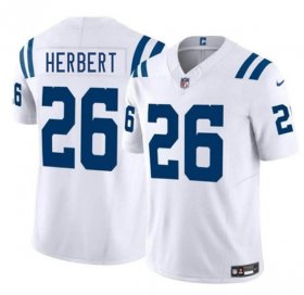 Men\'s Indianapolis Colts #26 Khalil Herbert White 2025 F.U.S.E. Vapor Limited Football Stitched Jersey Cheap