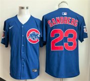 Men's Chicago Cubs #23 Ryne Sandberg Royal Limited Stitched Baseball Jersey Cheap Wholesale