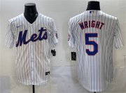 Men's New York Mets #5 David Wright White Stitched Baseball Jersey Cheap Wholesale