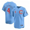 Men's Chicago Cubs #4 Pete Crow-Armstrong Blue 2024-25 2nd Alternate Limited Stitched Baseball Jersey Cheap