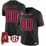 Men's Alabama Crimson Tide Active Player Custom Black F.U.S.E. Alabama Map Stitched Football Jersey Cheap Wholesale