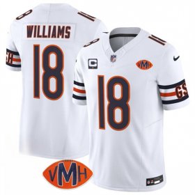 Men\'s Chicago Bears #18 Caleb Williams White 2025 F.U.S.E. With 1-Star C Patch And VMH Patch Vapor Untouchable Limited Football Stitched Jersey Cheap Wholesale