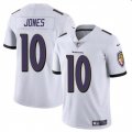 Cheap Men's Baltimore Ravens #10 Emory Jones White Vapor Limited Football Jersey