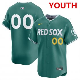 Youth Boston Red Sox ACTIVE PLAYER Custom Green 2025 City Connect Limited Stitched Baseball Jersey Cheap