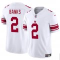 Cheap Men's New York Giants #2 Deonte Banks White 2025 F.U.S.E. Vapor Untouchable Limited Football Stitched Jersey