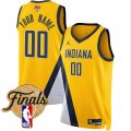 Men's Indiana Pacers Active Player Custom Yellow 2025 Finals Statement Edition Stitched Basketball Jersey Cheap