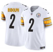 Cheap Men's Pittsburgh Steelers #2 Mason Rudolph White 2025 F.U.S.E. Vapor Untouchable Limited Football Stitched Jersey